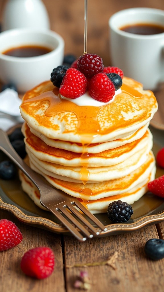 Fluffy Yogurt Pancakes Recipe